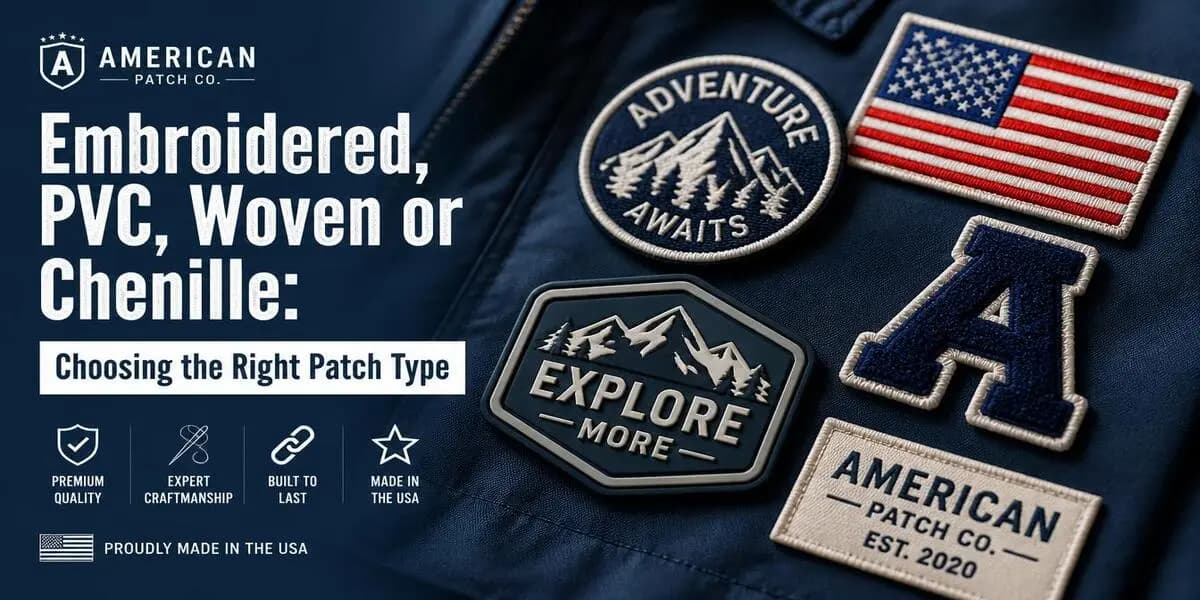 Embroidered, PVC, Woven or Chenille: Choosing the Right Patch Type