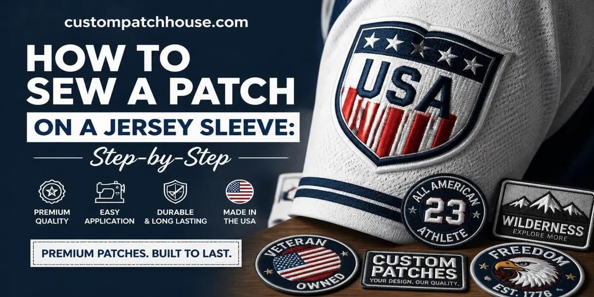 How to Sew a Patch on a Jersey Sleeve
