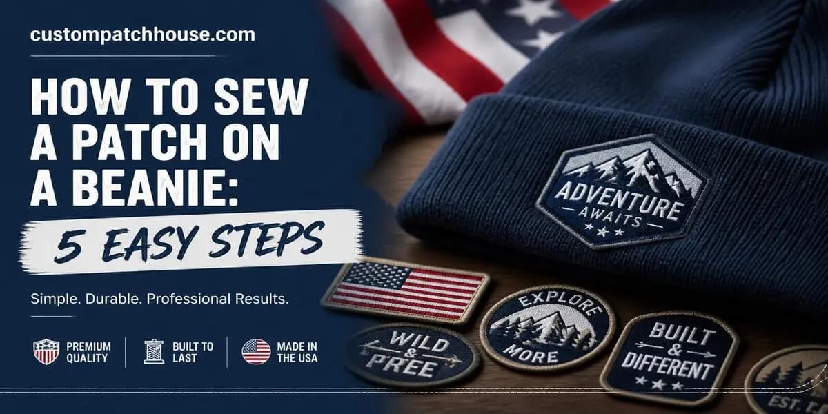 How to Sew a Patch on a Beanie